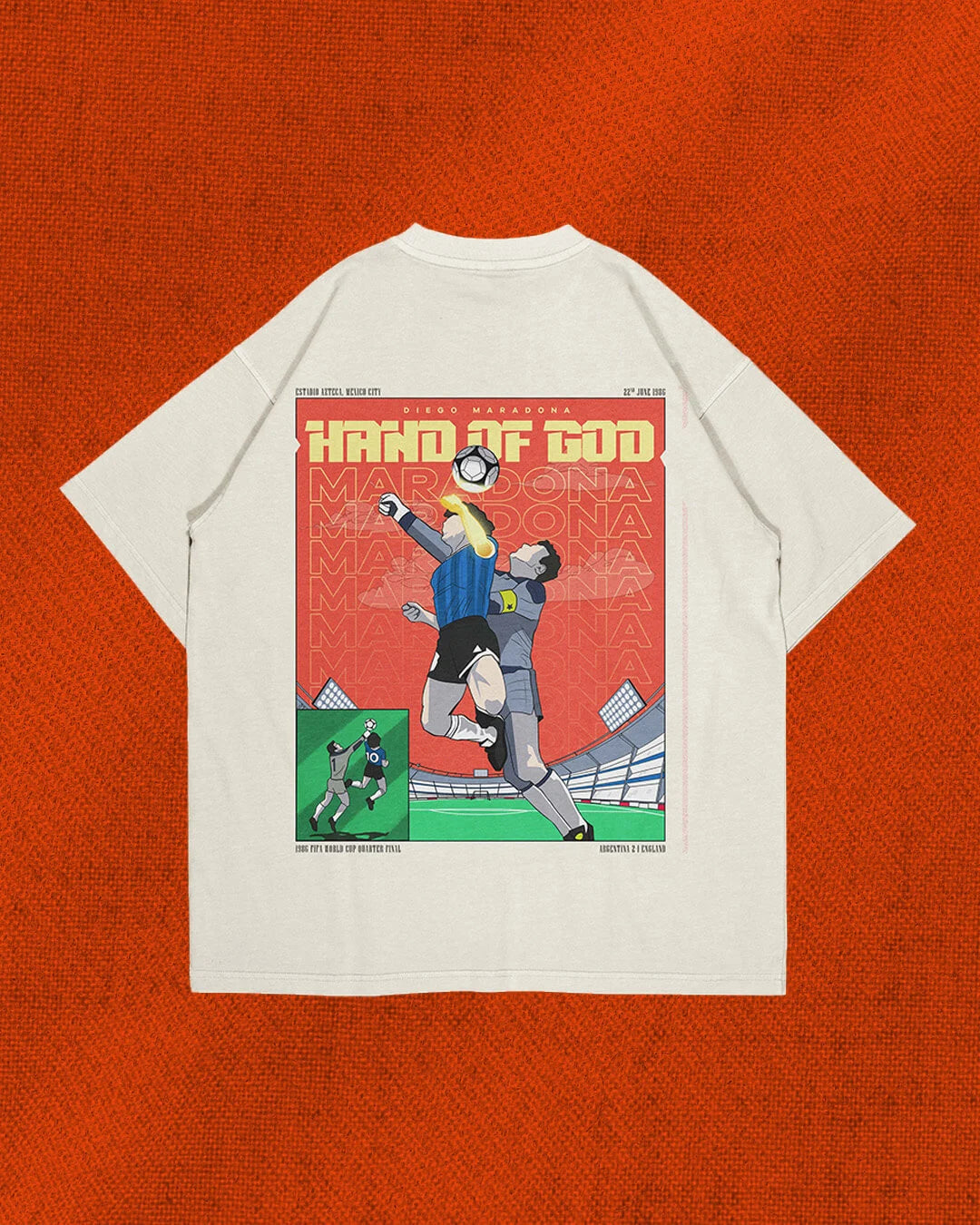 Shop Football Hand Of God T-shirt
