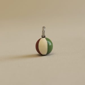 Kinn Studio Vintage Aaron Basha Beach Ball Pendant 18k