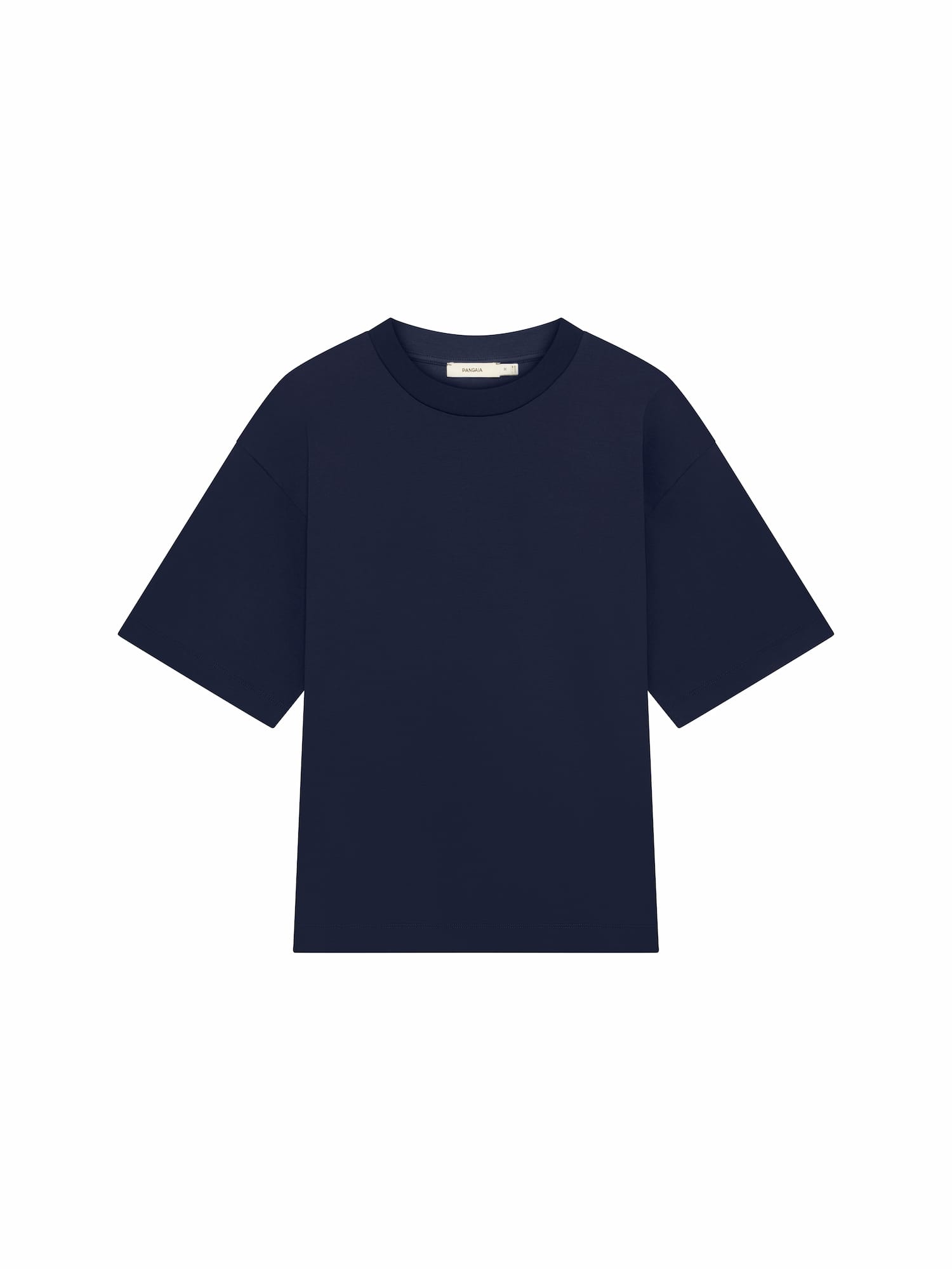 Pangaia Womens Interlock Oversized T-Shirt—Granite Navy
