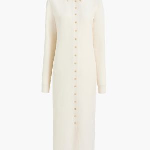 Khaite Ivanna Dress in Cream