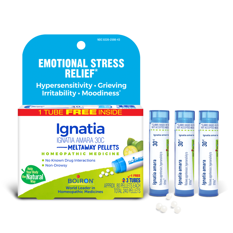 Grove Ignatia Amara 30C Meltaway Pellets + Bonus Pack - Emotional Stress Relief