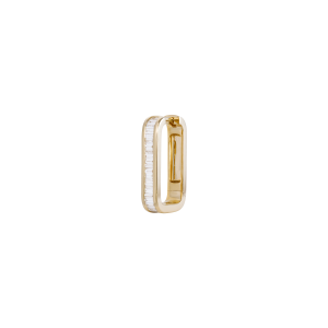 Jacquie Aiche Medium Rectangle Baguette Diamond Mini Hoop