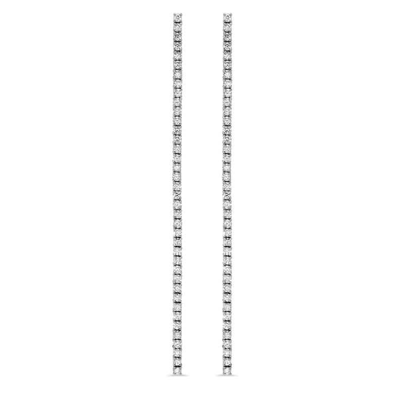 Jennifer Meyer 4-Prong Long Diamond Tennis Studs