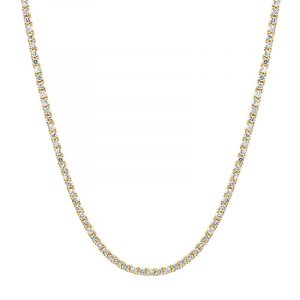 Jennifer Meyer 4-Prong Diamond Tennis Necklace