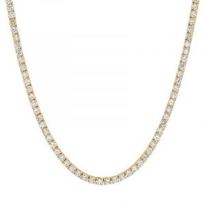 Jennifer Meyer Large 4-Prong Diamond Tennis Necklace
