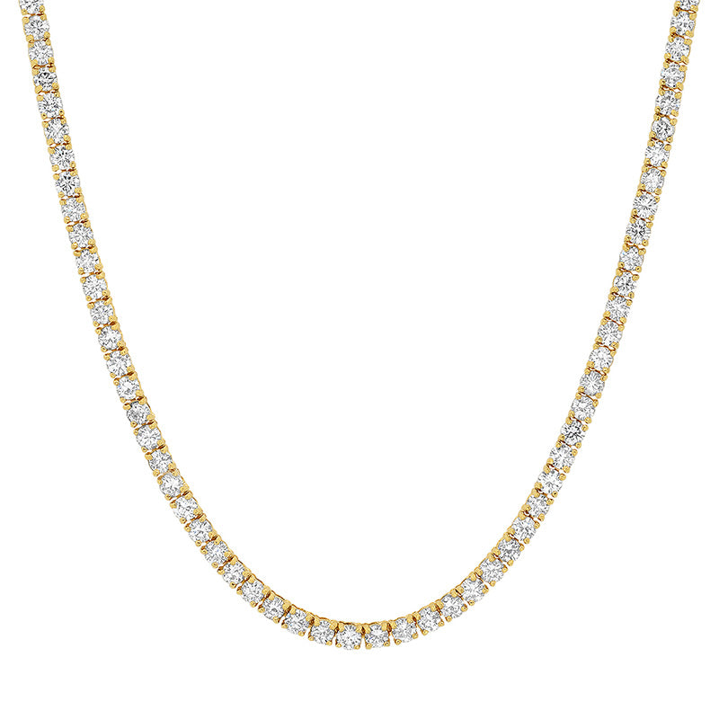 Jennifer Meyer Large 4-Prong Diamond Tennis Necklace