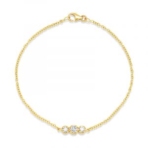 Jennifer Meyer 3 Illusion Set Diamond Bracelet