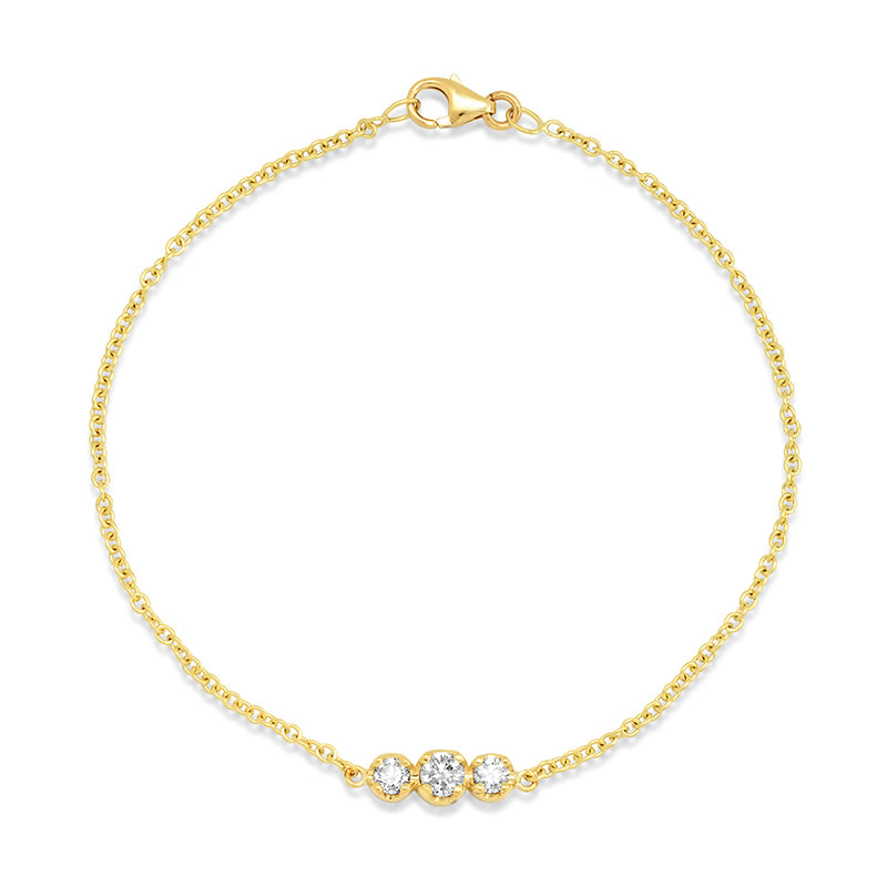 Jennifer Meyer 3 Illusion Set Diamond Bracelet