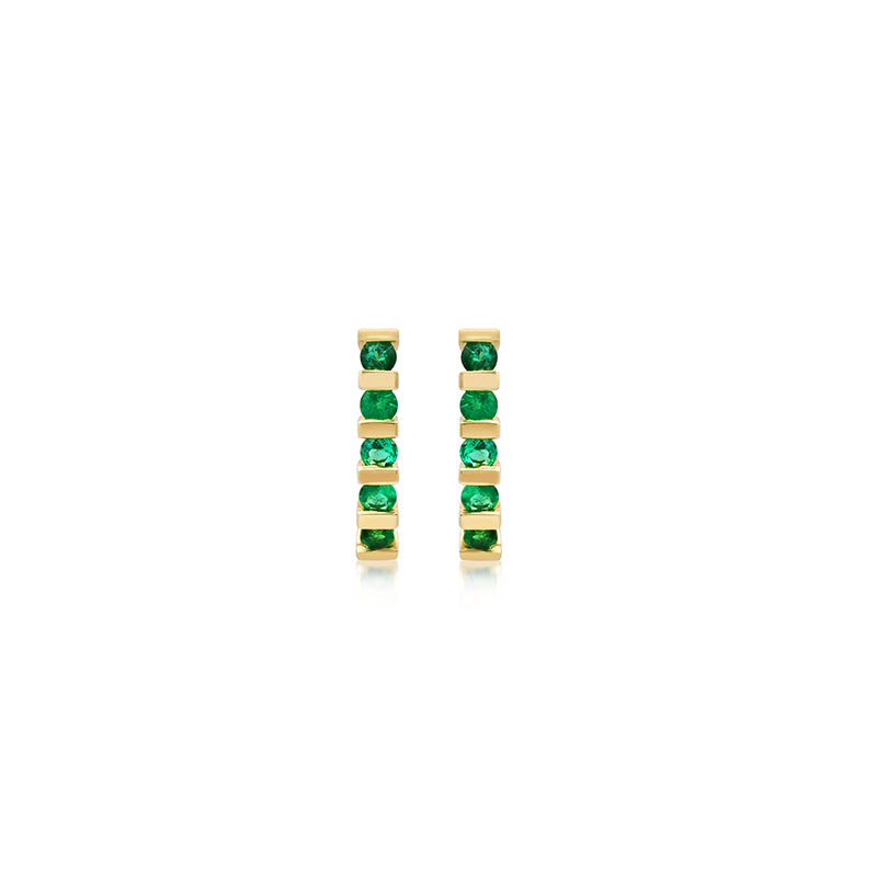 Jennifer Meyer Bar and Emerald Edith Studs