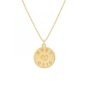 Jennifer Meyer Custom Sentiment Pendant Necklace