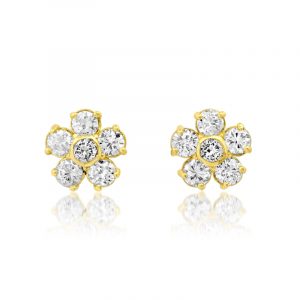 Jennifer Meyer Large Diamond Flower Studs