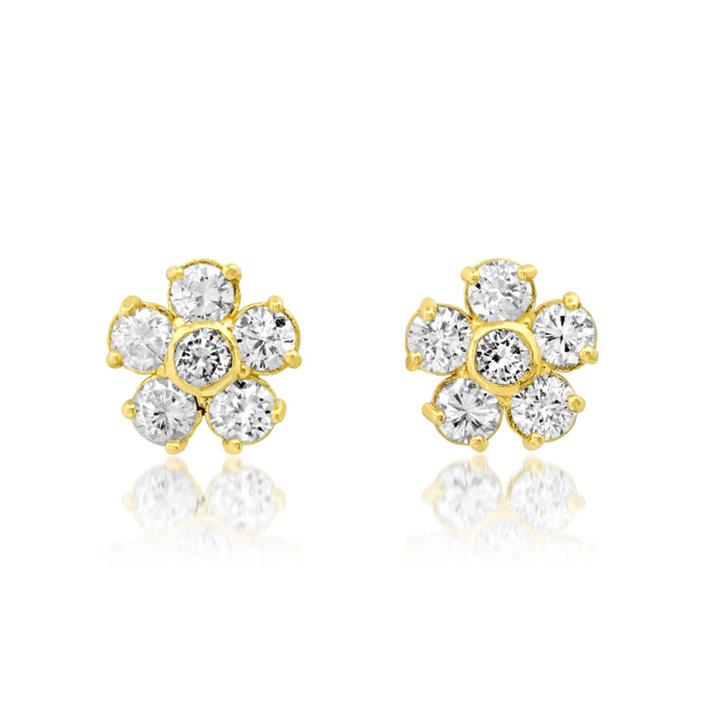 Jennifer Meyer Large Diamond Flower Studs