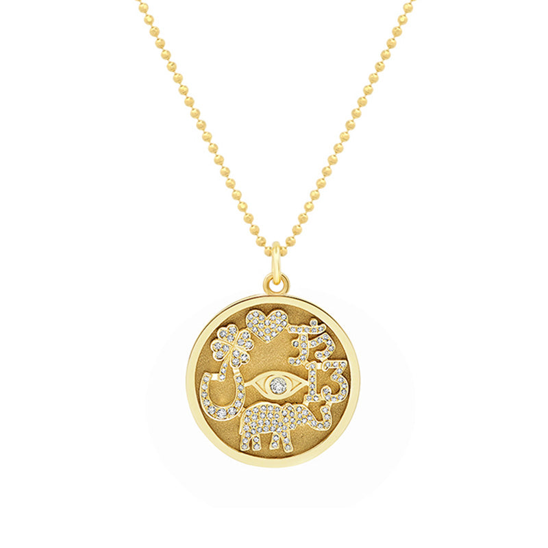 Jennifer Meyer Diamond Good Luck Necklace