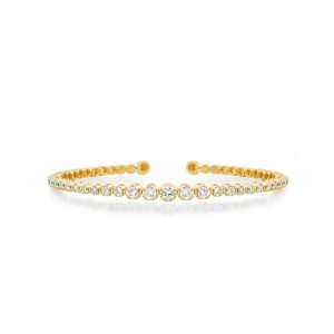 Jennifer Meyer Graduated Diamond Tennis Cuff