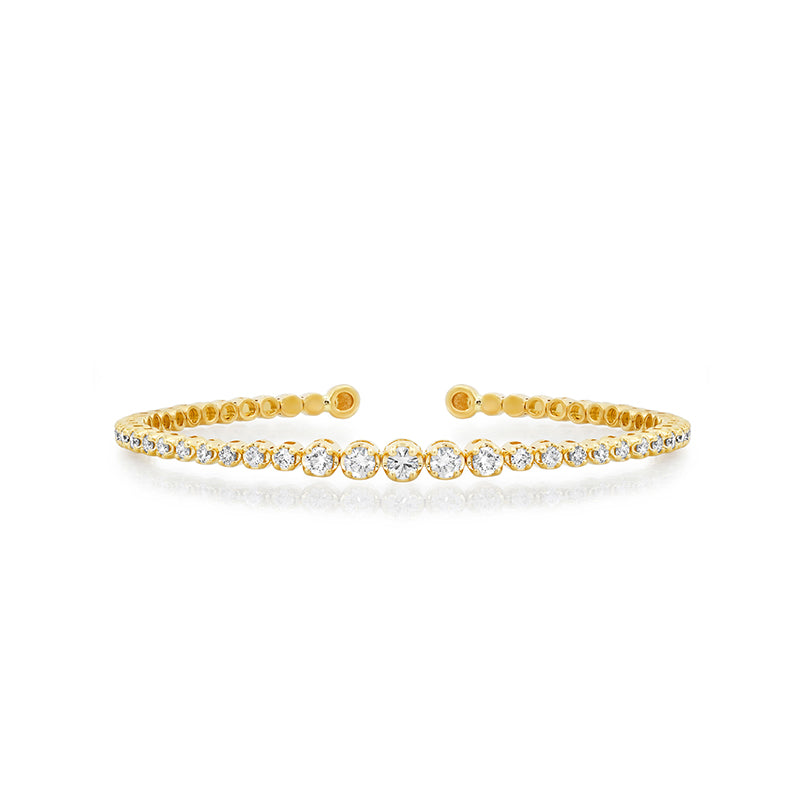 Jennifer Meyer Graduated Diamond Tennis Cuff
