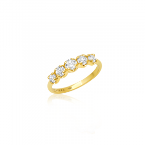 Jennifer Meyer Graduated Diamond Ring