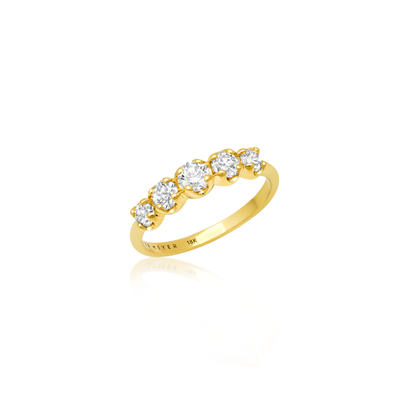 Jennifer Meyer Graduated Diamond Ring