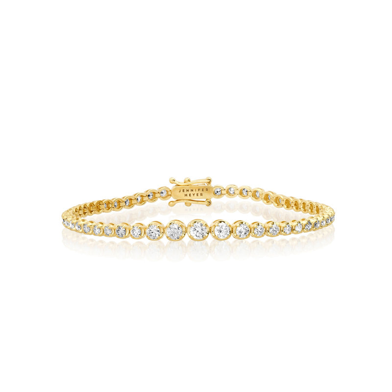 Jennifer Meyer Graduated Diamond Tennis Bracelet