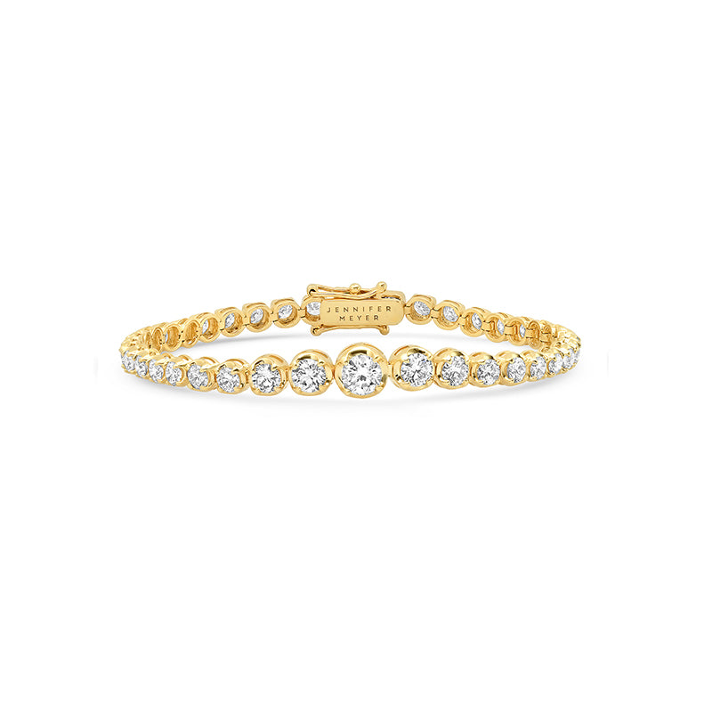 Jennifer Meyer Large Graduated Diamond Tennis Bracelet