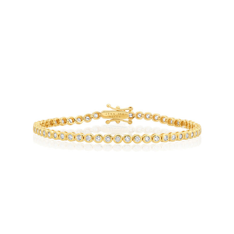 Jennifer Meyer Diamond Bezel Tennis Bracelet