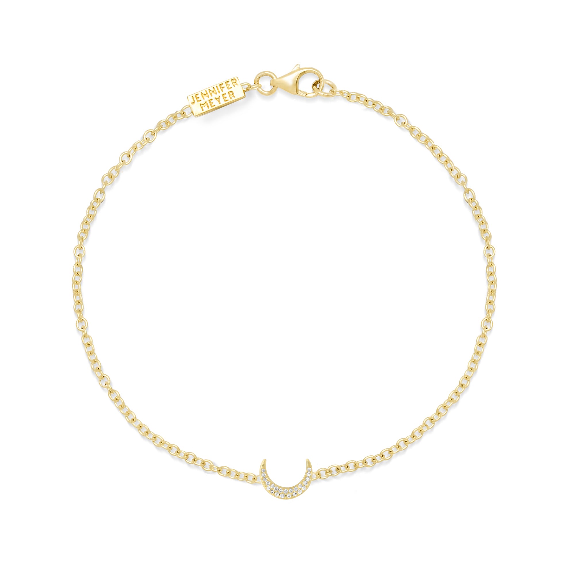Jennifer Meyer Diamond Mini Carson Moon Bracelet