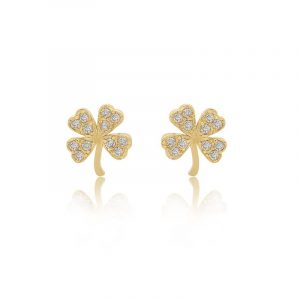 Jennifer Meyer Mini Diamond Clover Studs