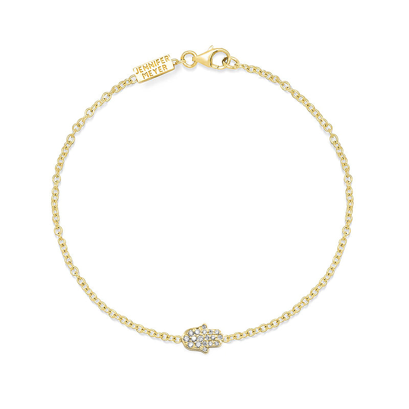 Jennifer Meyer Diamond Mini Hamsa Bracelet