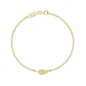Jennifer Meyer Diamond Mini Leaf Bracelet