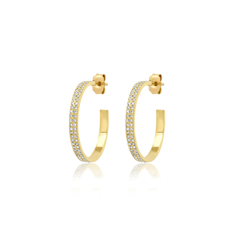 Jennifer Meyer Small Diamond Ellen Hoops