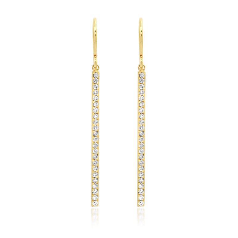 Jennifer Meyer Diamond Stick Earrings