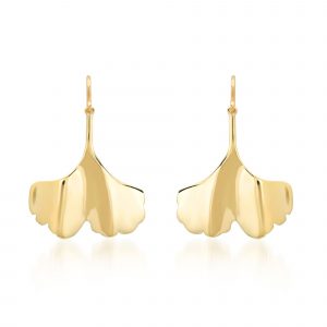 Jennifer Meyer Luxe Ginkgo Leaf Earrings