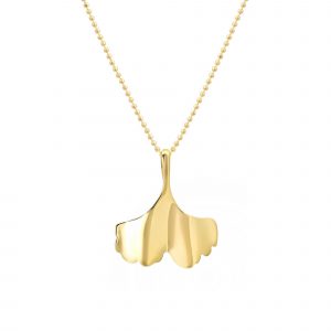 Jennifer Meyer Luxe Ginkgo Leaf Necklace