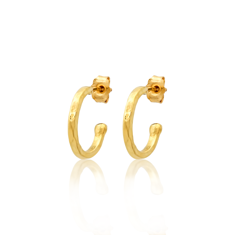 Jennifer Meyer Mini Hammered Hoops