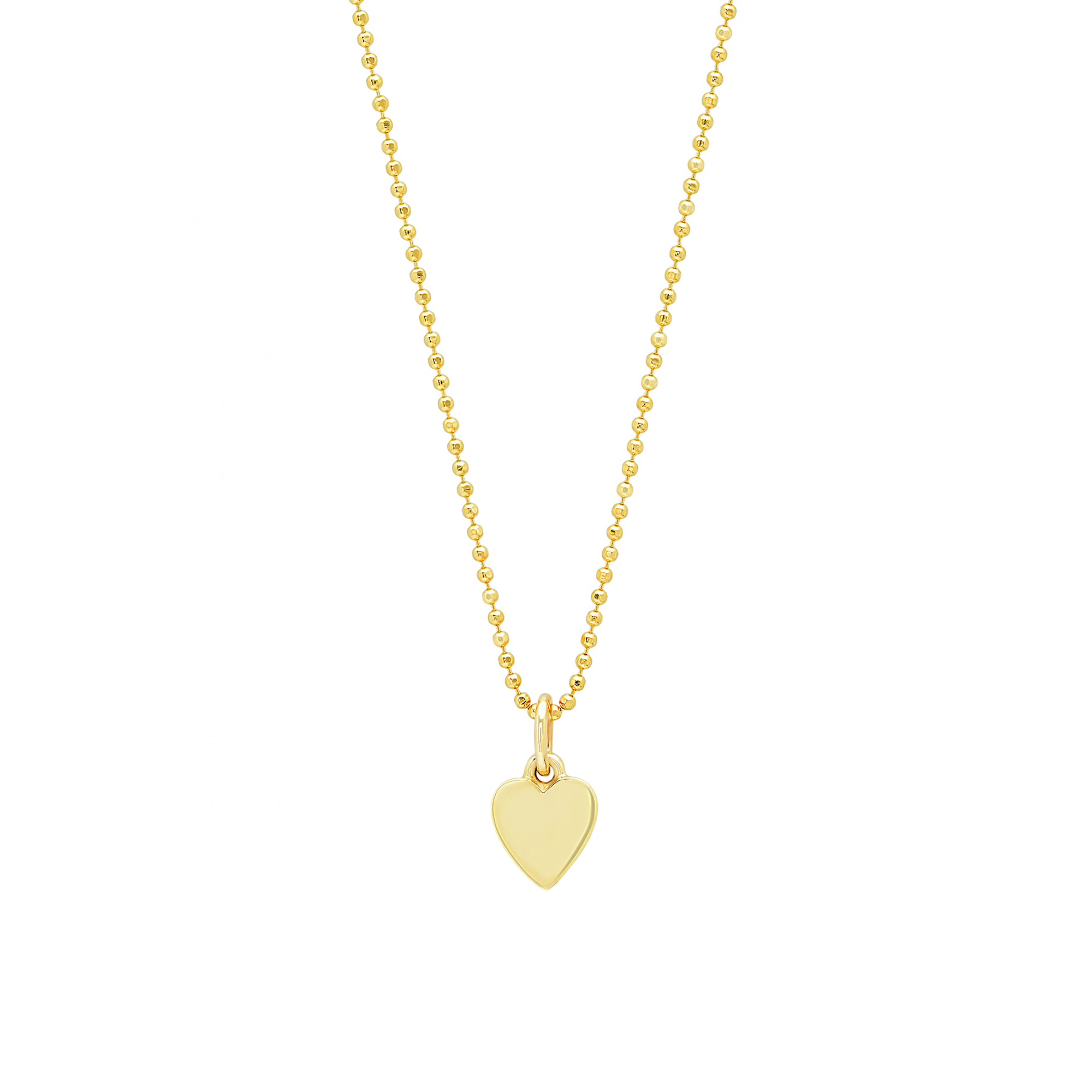 Jennifer Meyer Mini Heart Charm Necklace