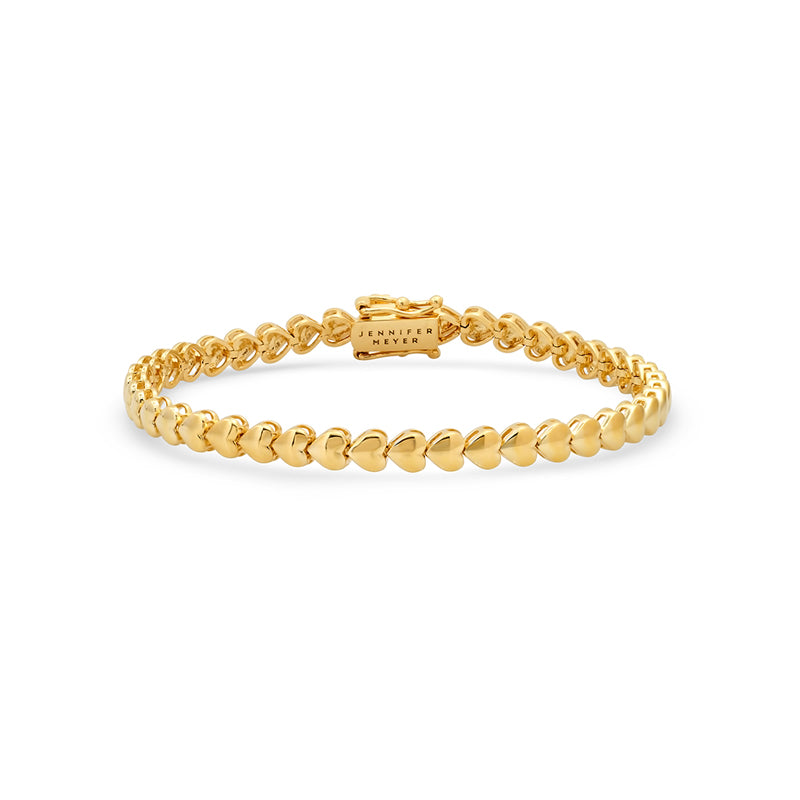 Jennifer Meyer Heart Tennis Bracelet