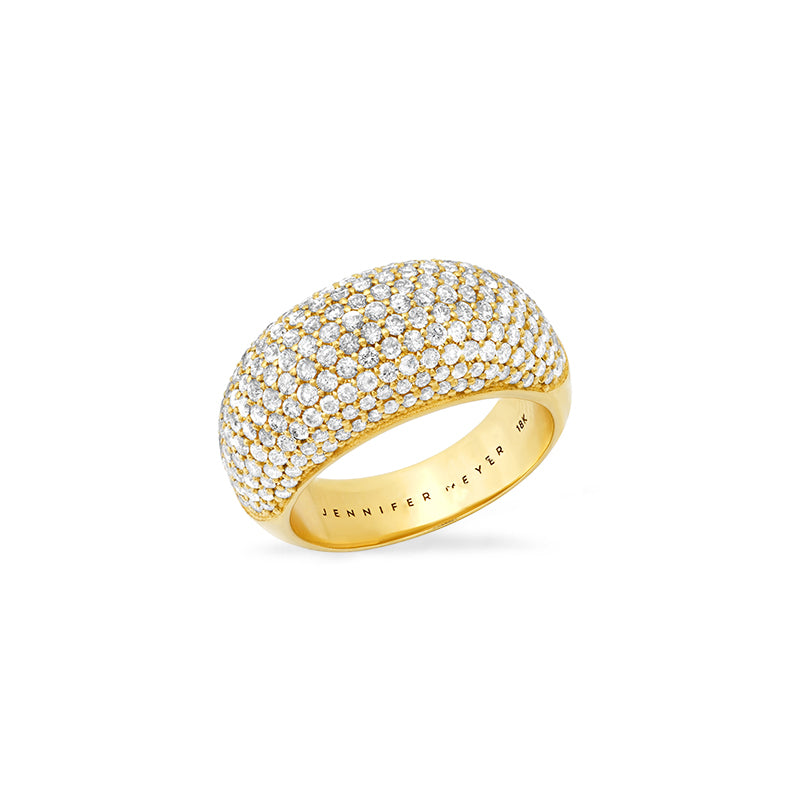 Jennifer Meyer Large Diamond Dome Ring