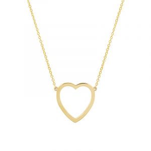 Jennifer Meyer Large Open Heart Necklace