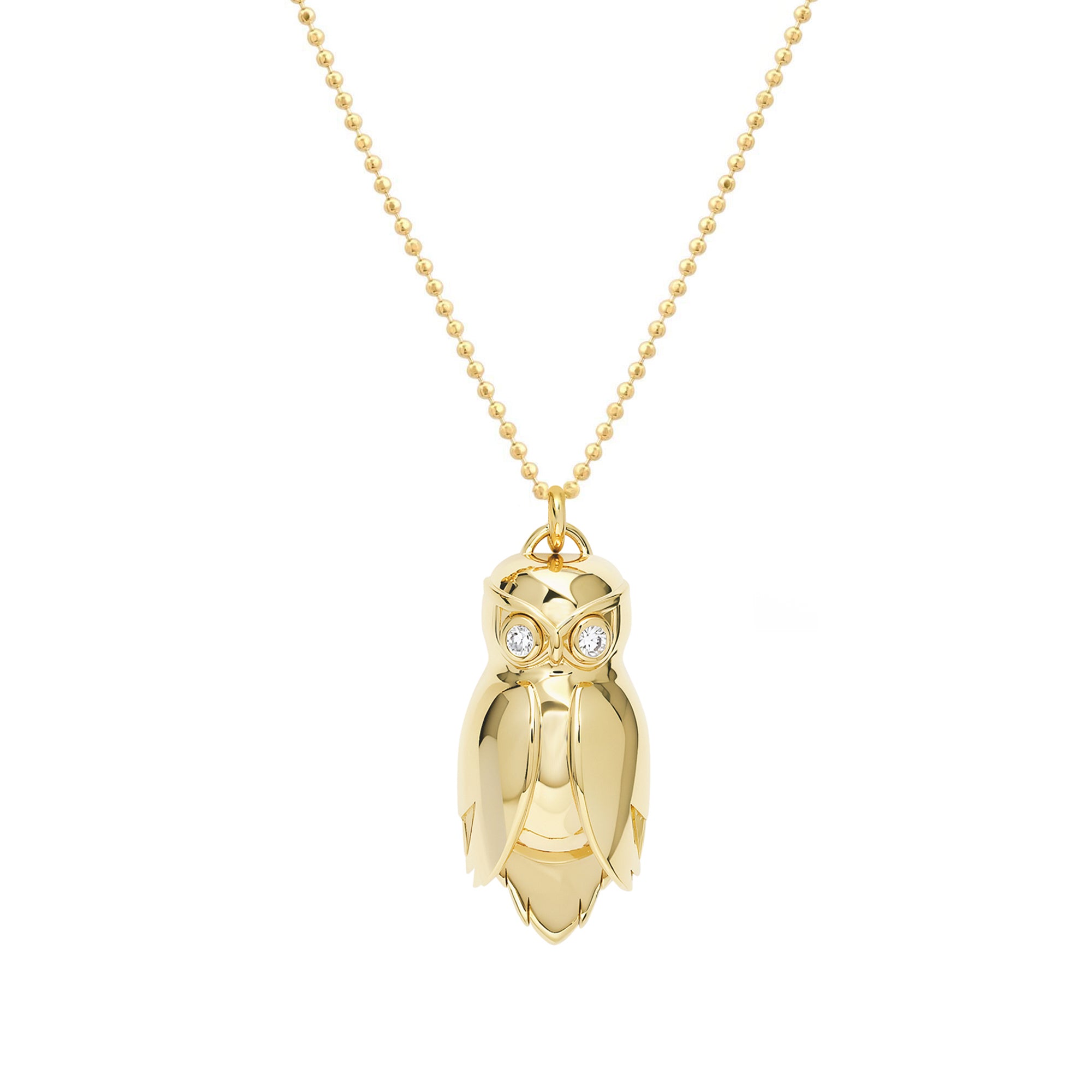 Jennifer Meyer Owl Necklace