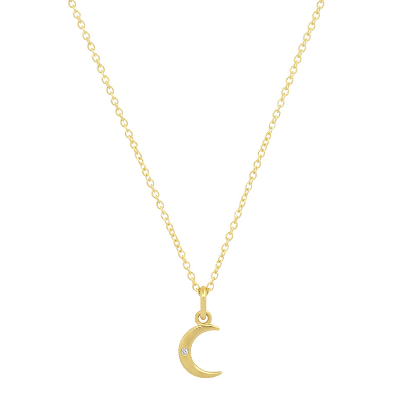 Jennifer Meyer Mini Carson Moon Necklace