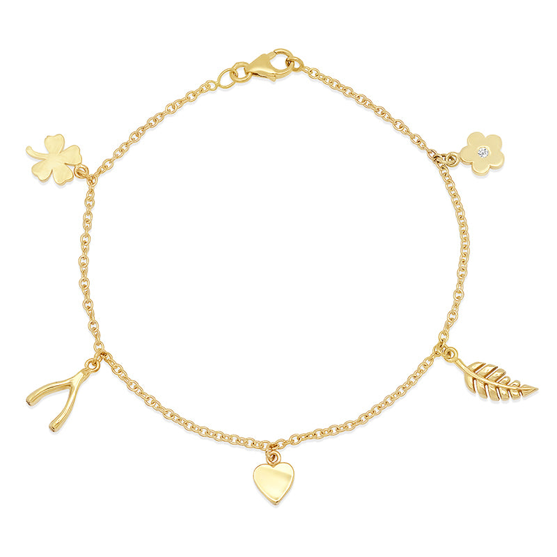 Jennifer Meyer Mini Charm Bracelet