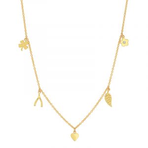 Jennifer Meyer Mini Charm Necklace