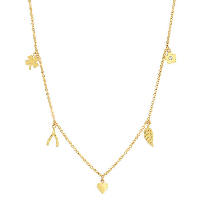 Jennifer Meyer Mini Charm Necklace