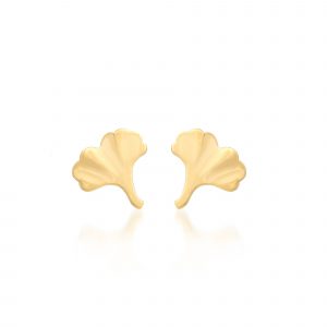 Jennifer Meyer Ginkgo Leaf Studs