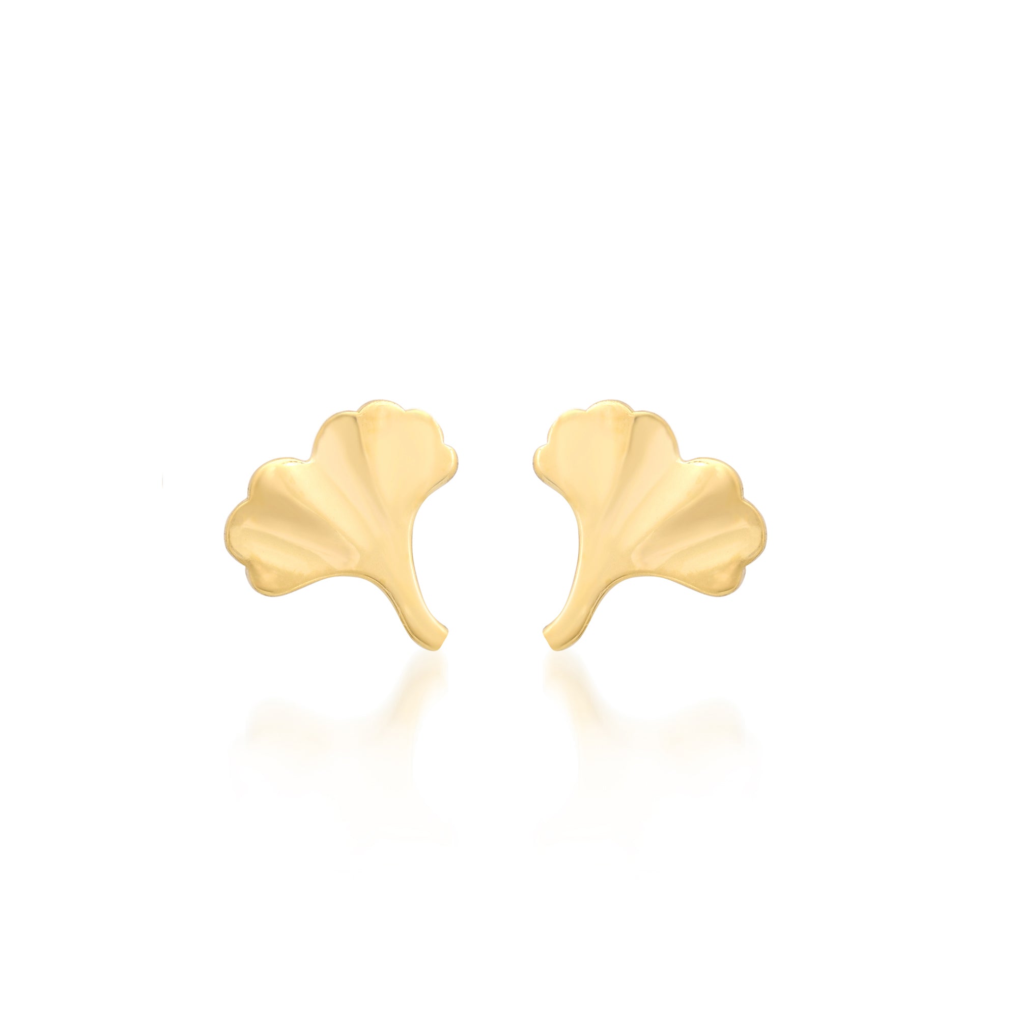 Jennifer Meyer Ginkgo Leaf Studs