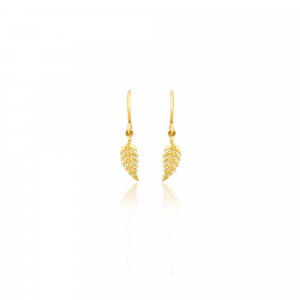 Jennifer Meyer Mini Leaf Drop Earrings