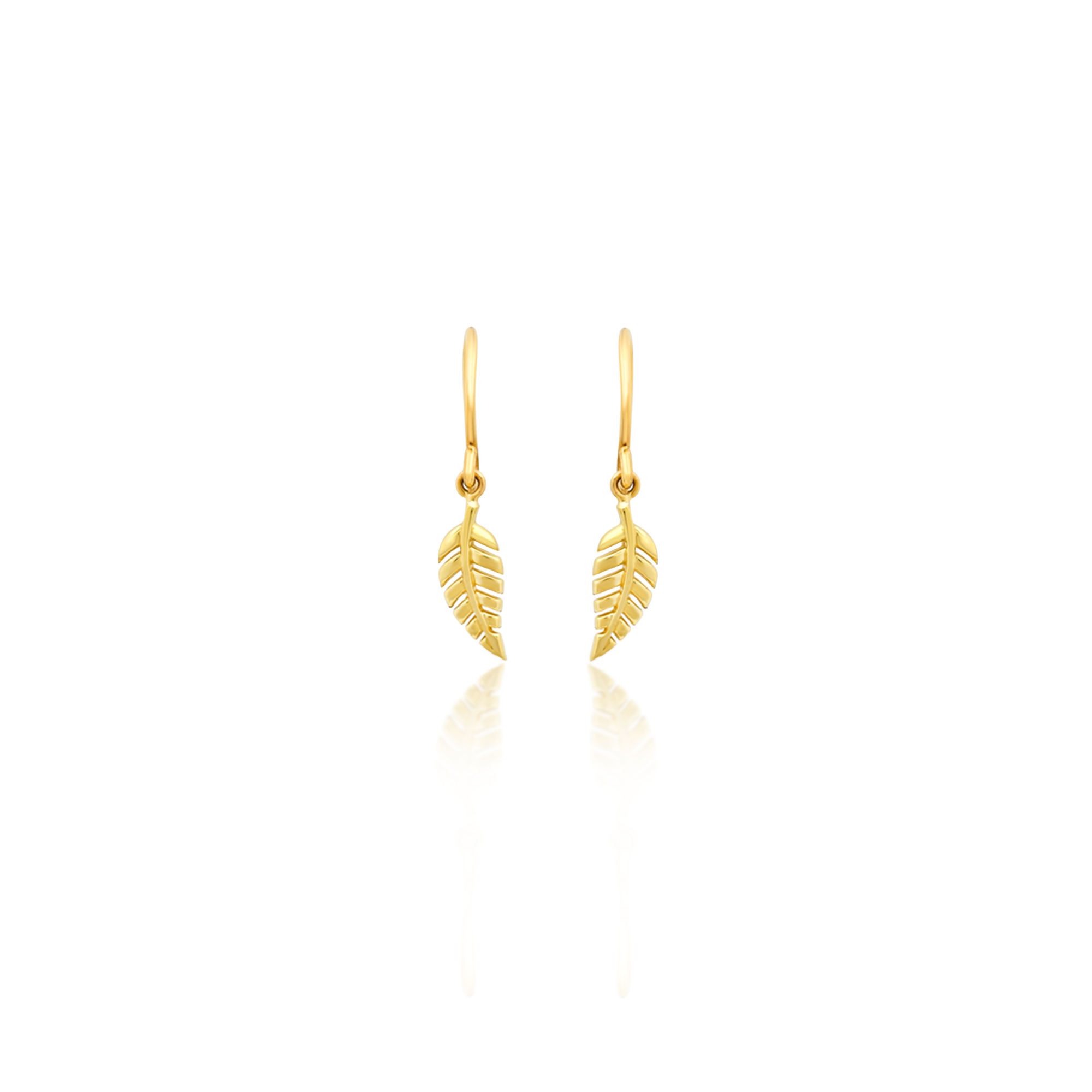 Jennifer Meyer Mini Leaf Drop Earrings