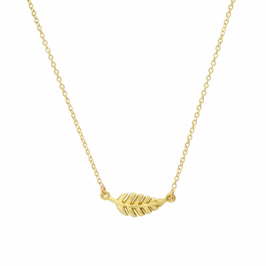 Jennifer Meyer Mini Leaf Necklace