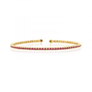 Jennifer Meyer 4-Prong Ruby Tennis Cuff