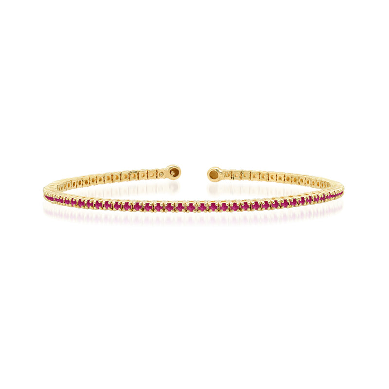Jennifer Meyer 4-Prong Ruby Tennis Cuff