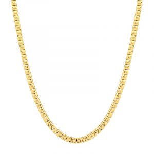 Jennifer Meyer Square Tennis Necklace